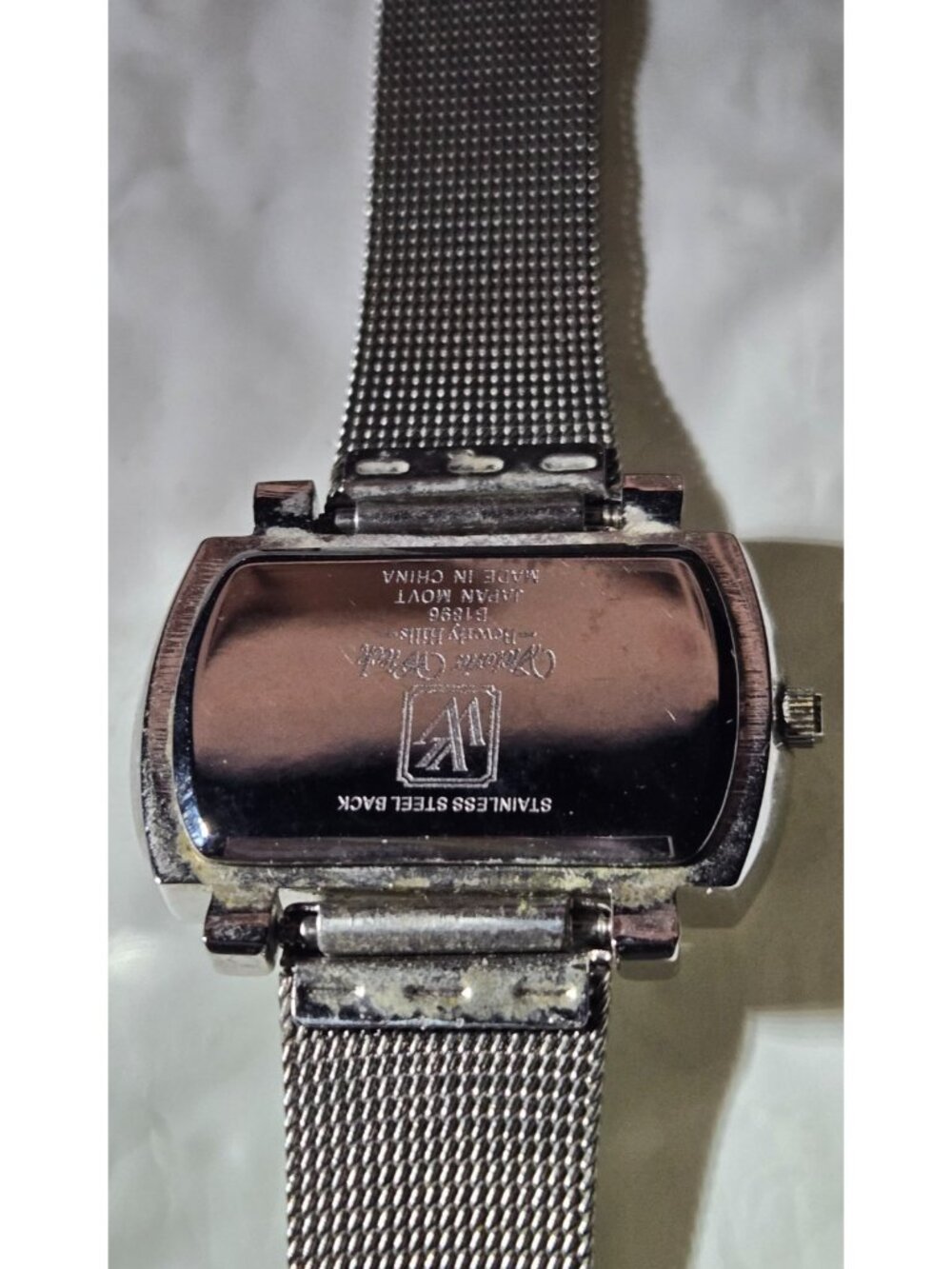 Victoria Wieck B1896 Blue MOP Dial Crystal Bezel Women's Watch 33 x 20mm - Picture 5 of 7